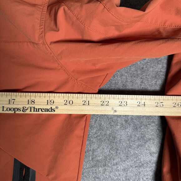 ALPHALETE Women’s EXP Tech Windbreaker- Sour Tangerine, Size Medium - Picture 4 of 5